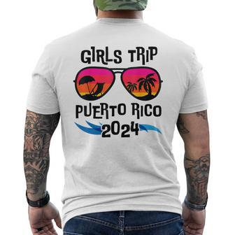 Puerto Rico Girls Trip 2024 Vacation Group Weekend Party Men's T-shirt Back Print | Mazezy