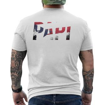 Puerto Rico Patriotic Papi Pride Mens Back Print T-shirt | Mazezy