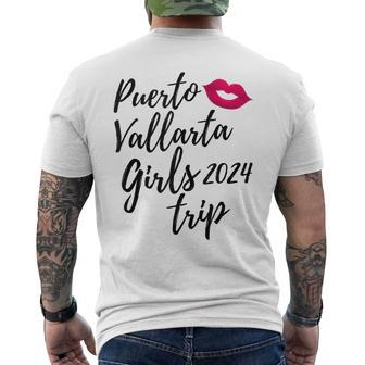 Puerto Vallarta Girls Trip 2024 Fun Matching Mexico Vacation Men's T-shirt Back Print | Mazezy