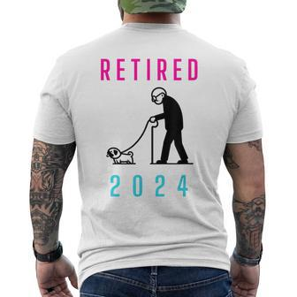Pug Owner Retirement Men's T-shirt Back Print - Seseable