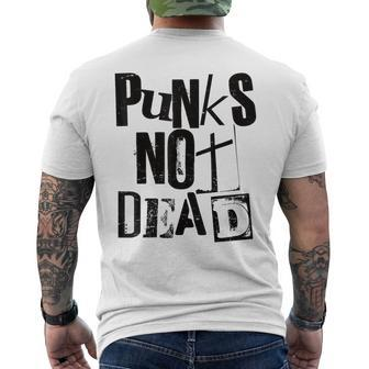 Punk Not Dead Vintage Grunge Punk Is Not Dead Rock T-Shirt mit Rückendruck - Seseable