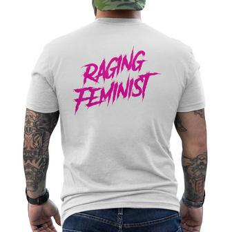 Raging Feminist Men's T-shirt Back Print - Monsterry