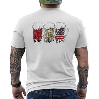 Red White Brew Beer Enjoyable 2022 Mens Back Print T-shirt - Thegiftio UK