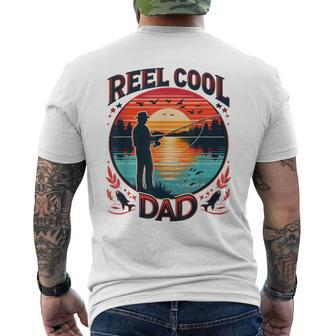 Reel Cool Great Grandpa Fishing Fish Father's Day Men's T-shirt Back Print - Thegiftio UK
