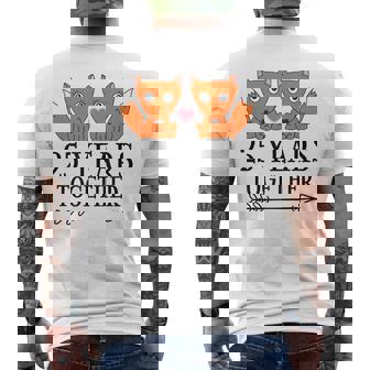 Regalo Del 25 Aniversario Para Parejas 25 Años Juntos Camiseta Hombre Estampado Espalda - Regaloses
