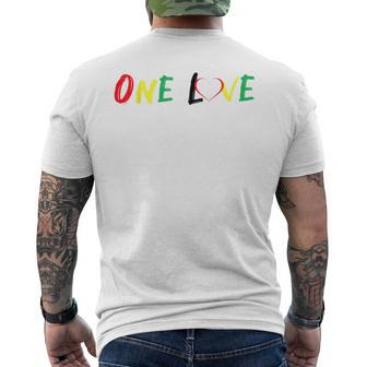 Reggae Rasta Lion Rastafari Jamaica Vibes Graphic Men's T-shirt Back Print - Monsterry UK