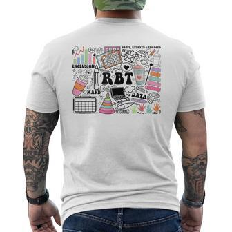 Registered Behavior Technician Rbt Behavioral Therapist Men's T-shirt Back Print - Seseable
