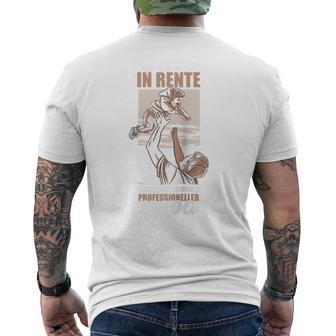 Rentner Ruhestand Renteneintritt Pension Pensionierung Papa Raglan T-Shirt mit Rückendruck - Geschenkecke