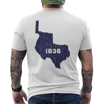 Republic Of Texas 1836 History Vintage Men's T-shirt Back Print - Monsterry UK