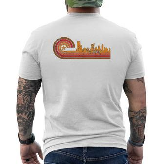 Retro Austin Cityscape Austin Tx Skyline Mens Back Print T-shirt - Thegiftio UK