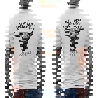 Retro Bull Skull Not My First Rodeo Western Country Cowboy Mens Back Print T-shirt - Thegiftio