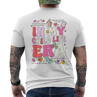 Retro In My Child Life Era Certified Child Life Specialist Men's T-shirt Back Print - Monsterry AU