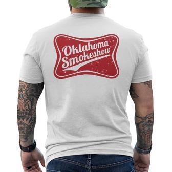 Retro Cowgirl Oklahoma Smokeshow Small Town Western Country Men's T-shirt Back Print - Monsterry CA