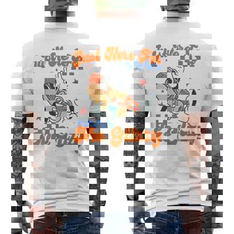 Retro Hot Dog I'm Just Here For The Glizzy Happy 4Th Of July Men's T-shirt Back Print - Seseable