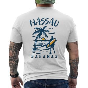 Retro Nassau Bahamas Trip Bahamas Vacation Beach Sunset Men's T-shirt Back Print | Mazezy AU
