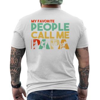 Retro Papa Line Worker Papa Witzigatertag T-Shirt mit Rückendruck - Geschenkecke