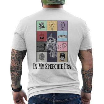 Retro Speech Therapist Slp Speech Therapy In My Speechie Era Men's T-shirt Back Print - Monsterry UK