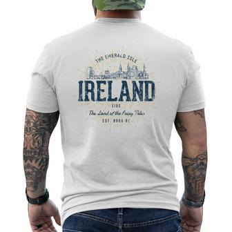 Retro Style Vintage Ireland Men's T-shirt Back Print - Monsterry