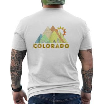 Retro Vintage Colorado Mens Back Print T-shirt - Seseable
