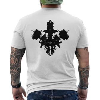 Rorschach Ink Blot Test T Psychology Men's T-shirt Back Print - Monsterry