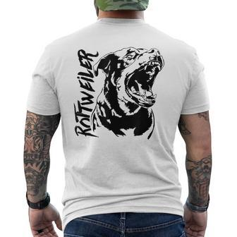 Rottweiler Portrait Igp Dog Sport S T-Shirt mit Rückendruck - Seseable