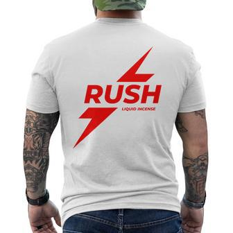 Rush Poppers Liquid Incense The Original Gay Bottom Men's T-shirt Back Print - Seseable
