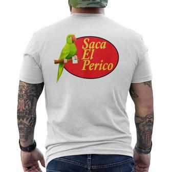 Saca El Perico Red Men's T-shirt Back Print | Mazezy