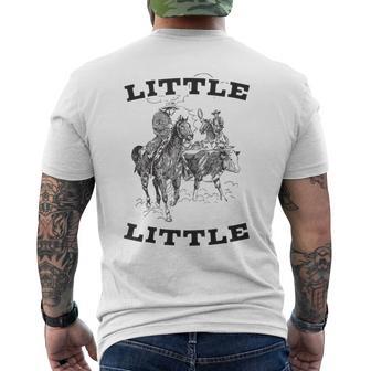 Saddle Up Big Little Fam Big Little Rodeo Rush Sorority Men's T-shirt Back Print - Monsterry