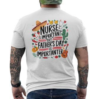School Is Important But Father's Day Is Importanter Men's T-shirt Back Print - Seseable