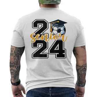Senior 2024 Soccer Senior Class Of 2024 Soccer Graduation Men's T-shirt Back Print | Mazezy