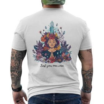 Serenity Space – Embrace Mindfulness And Zen Lifestyle Men's T-shirt Back Print - Monsterry