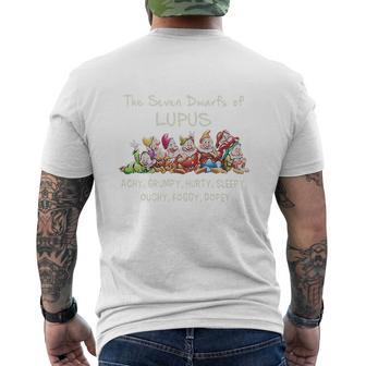 The Seven Dwarfs Of Lupus Achy Grumpy Hurty Sleepy Ouchy Foggy Dopey Shirt Mens Back Print T-shirt - Seseable