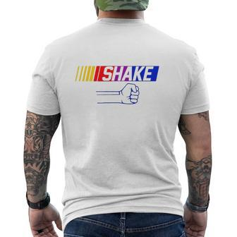 Shake And Bake Dad And Me Father's Day Fist Mens Back Print T-shirt | Mazezy