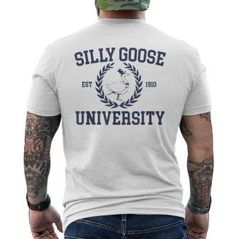 Silly Goose University Silly Goose University Meme Clothing Men's T-shirt Back Print | Mazezy