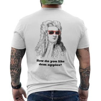 Sir Isaac Newton Apple Gravity Men's T-shirt Back Print - Monsterry UK