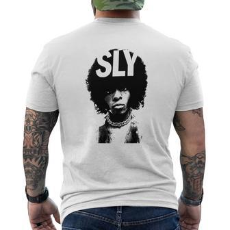 Sly Stone Portrait Tshirt Mens Back Print T-shirt - Thegiftio UK