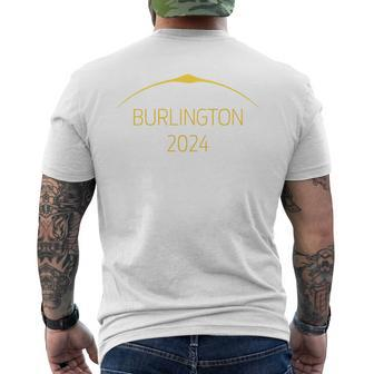 Solar Eclipse 2024 Total Solar Eclipse Vermont Burlington Men's T-shirt Back Print - Monsterry UK