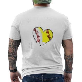 Sorry I Can't It's Baseball Softball Season Men's T-shirt Back Print - Seseable