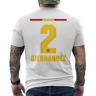 Spain Sauf Jersey Biernandez Saufamen T-Shirt mit Rückendruck - Seseable