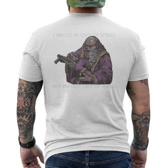 I Might Be Out Of Spells But I'm Not Out Of Shells Men's T-shirt Back Print - Seseable