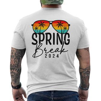 Spring Break 2024 Beach Week Group Summer Vacation Matching Men's T-shirt Back Print - Monsterry