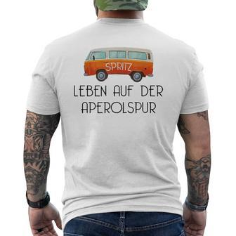 Spritz Leben Auf Der Aperolspur T-Shirt mit Rückendruck - Seseable