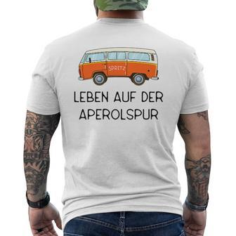 Spritz Leben Auf Der Aperolspur S T-Shirt mit Rückendruck - Seseable