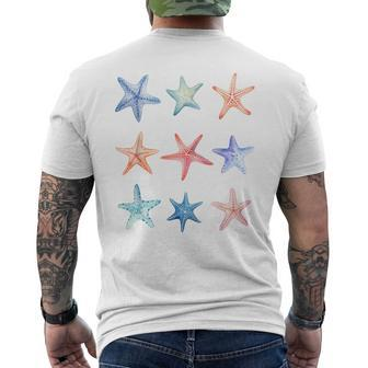 Starfish Collecting Beachcombing Lover Sea Shell Collector Men's T-shirt Back Print - Monsterry CA