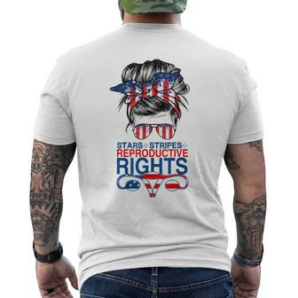 Stars Stripes Reproductive Rights American Flag 4Th Of July V3 Mens Back Print T-shirt - Thegiftio UK