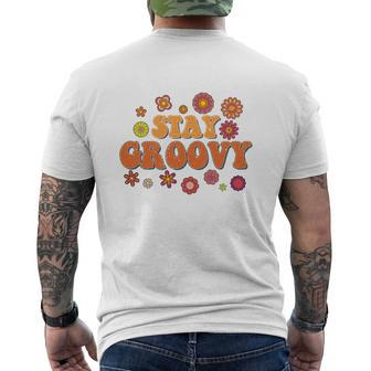 Stay Groovy Cute Toddler Free Spirit Hippie Style Mens Back Print T-shirt - Thegiftio UK