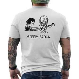 Steely Brown Tee Mens Back Print T-shirt - Thegiftio UK