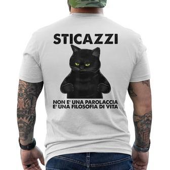Sticazzi Man S Philosophy Of Life Men's T-shirt Back Print - Monsterry