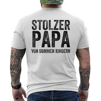 Stolzer Papaon Ein Paar Dummen Kindern Kapuzenjacke T-Shirt mit Rückendruck - Geschenkecke