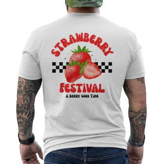 Strawberry Festival A Berry Good Time Fruit Season Women Men's T-shirt Back Print | Mazezy